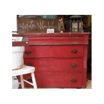 Pintura Decoración, tienda, muebles Técnica Rojo Toscana Mary Paint chalk paint 250ml 2