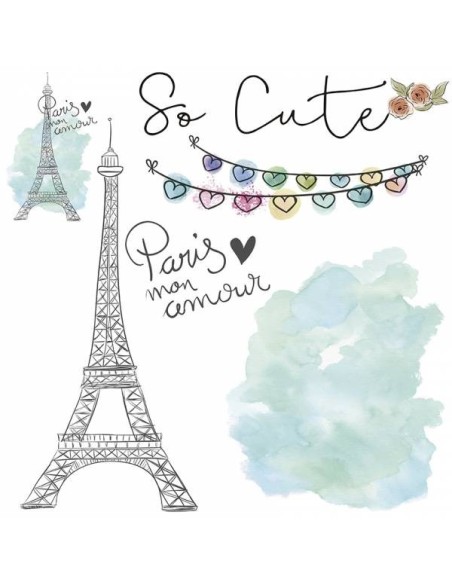 Papel de sublimación coleccion 4 hojas 30 x 30 kitty girls