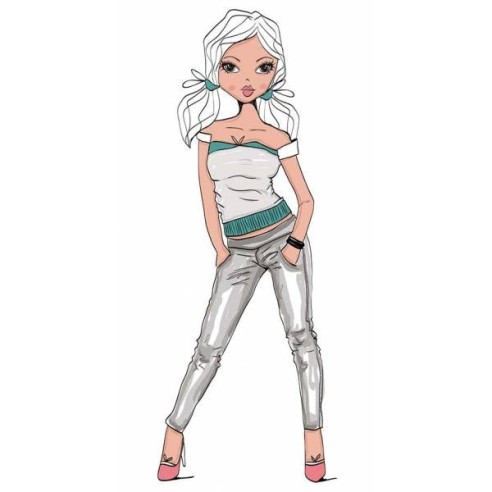 Papel de sublimación 6 x 27 chic girls mini