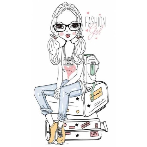 Papel de sublimación 6 x 27 chic girls mini