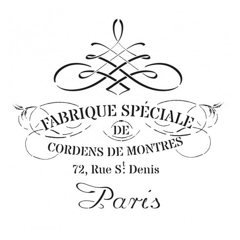 Stencil Cadence 45 x 45 Paris
