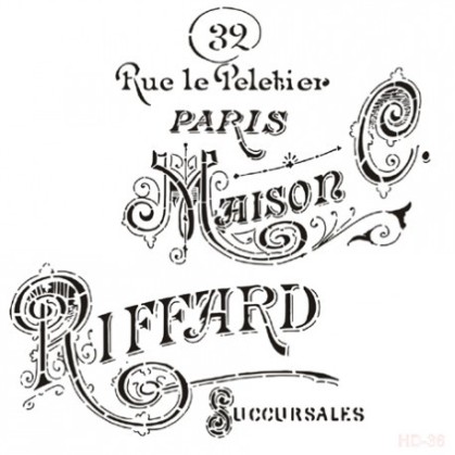 Stencil Cadence 45 x 45 Maison