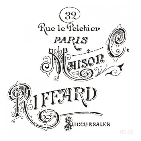 Stencil Cadence 45 x 45 Maison