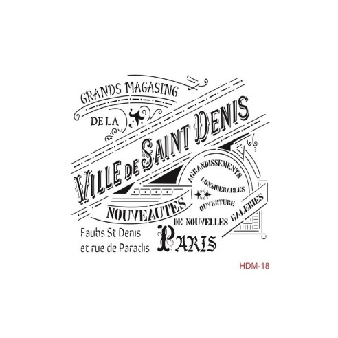 Stencil cadence 25 x 25 Ville de Saint Denis