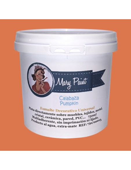 Pintura Decoración, tienda, muebles Técnica Calabaza Mary Paint chalk paint 250ml
