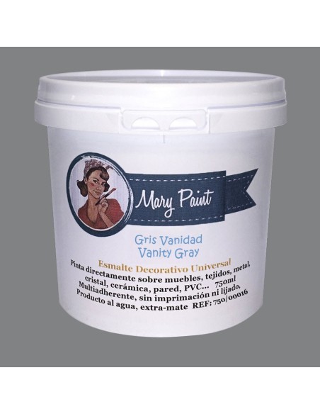Pintura Decoración, tienda, muebles Técnica Gris Vanidad Mary Paint chalk paint 250ml