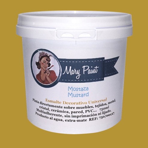 Pintura Decoración, tienda, muebles Técnica Mostaza Mary Paint chalk paint 250ml