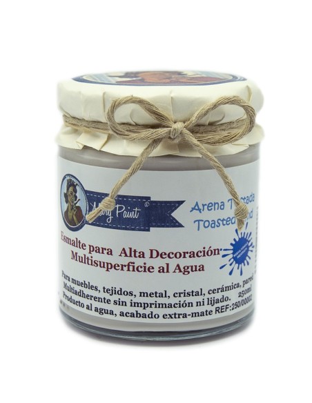 Pintura Decoración, tienda, muebles Tecnica Arena tostada Mary Paint chalk paint 250ml
