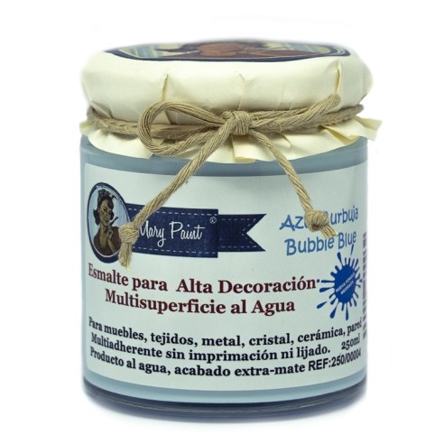 Pintura Decoración, tienda, muebles Tecnica Azul Burbuja Mary Paint chalk paint 250ml