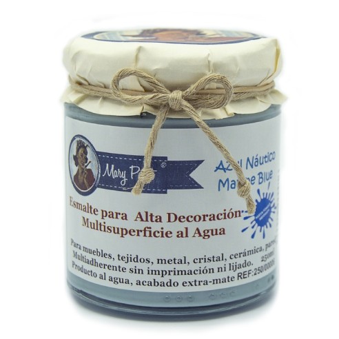 Pintura Decoración, tienda, muebles Técnica Azul Náutico Mary Paint chalk paint 250ml
