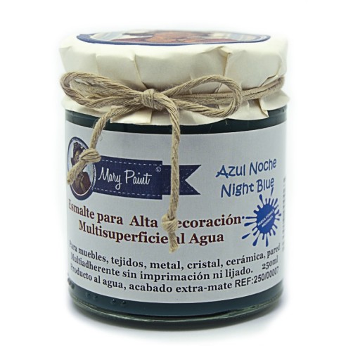Pintura Decoración, tienda, muebles Técnica Azul Noche Mary Paint chalk paint 250ml