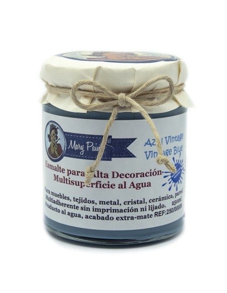 Pintura Decoración, tienda, muebles Técnica Azul Vintage Mary Paint chalk paint 250ml