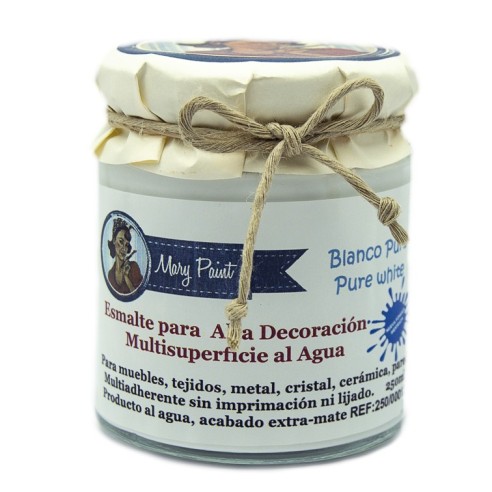 Pintura Decoración, tienda, muebles Técnica Blanco Puro Mary Paint chalk paint 250ml