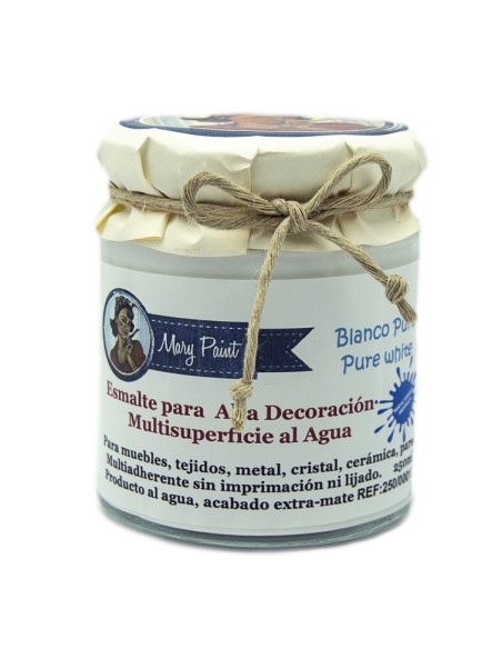 Pintura Decoración, tienda, muebles Técnica Blanco Puro Mary Paint chalk paint 250ml