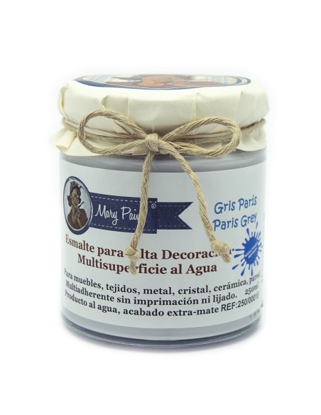 Pintura Decoración, tienda, muebles Técnica Gris París Mary Paint chalk paint 250ml
