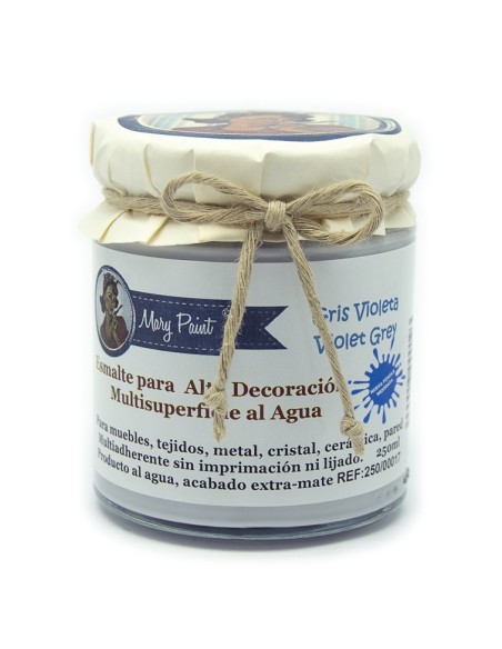 Pintura Decoración, tienda, muebles Técnica Gris Violeta Mary Paint chalk paint 250ml