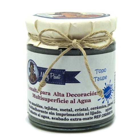 Pintura Decoración, tienda, muebles Técnica Gris Topo Mary Paint chalk paint 250ml