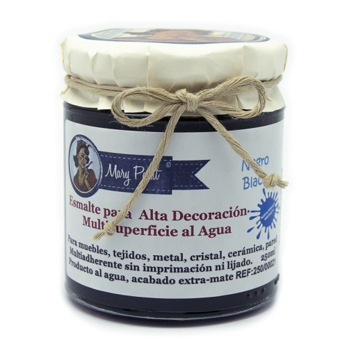 Pintura Decoración, tienda, muebles Técnica Negro Mary Paint chalk paint 250ml