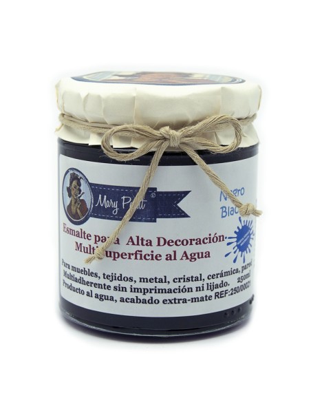 Pintura Decoración, tienda, muebles Técnica Negro Mary Paint chalk paint 250ml