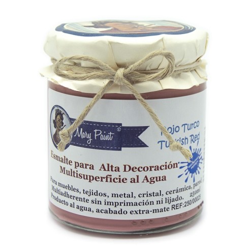 Pintura Decoración, tienda, muebles Técnica Rojo Turco Mary Paint chalk paint 250ml