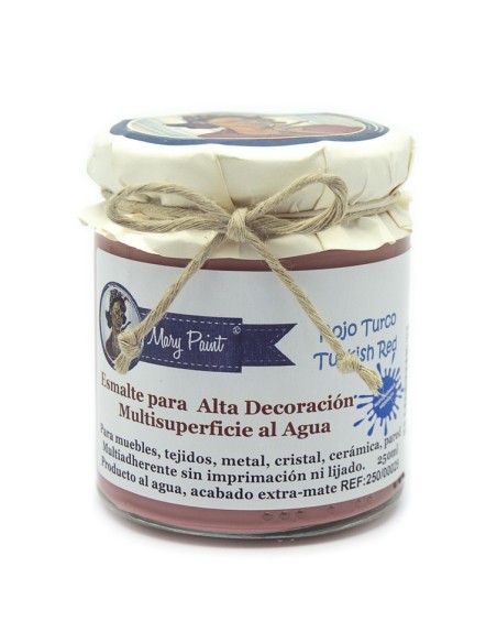 Pintura Decoración, tienda, muebles Técnica Rojo Turco Mary Paint chalk paint 250ml