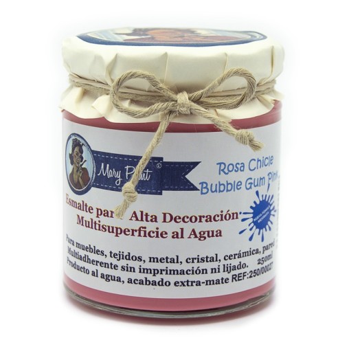 Pintura Decoración, tienda, muebles Técnica Rosa Chicle Mary Paint chalk paint 250ml
