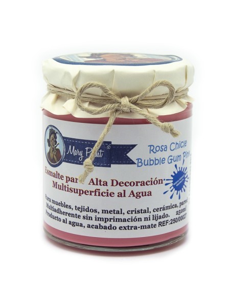Pintura Decoración, tienda, muebles Técnica Rosa Chicle Mary Paint chalk paint 250ml