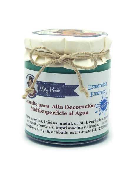 Pintura Decoración, tienda, muebles Técnica Verde Esmeralda Mary Paint chalk paint 250ml