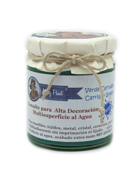 Pintura Decoración, tienda, muebles Técnica Verde Carruaje Mary Paint chalk paint 250ml