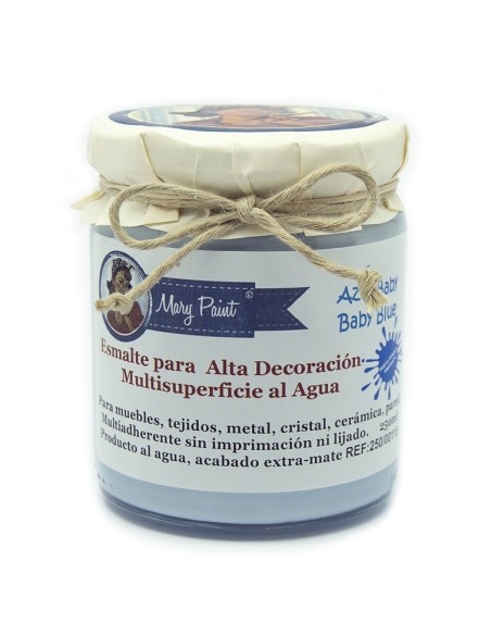 Pintura Decoración, tienda, muebles Técnica Azul Baby Mary Paint chalk paint 250ml