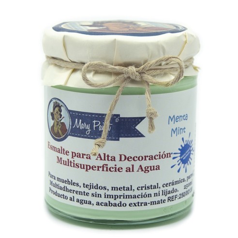 Pintura Decoración, tienda, muebles Técnica Verde Mint Mary Paint chalk paint 250ml