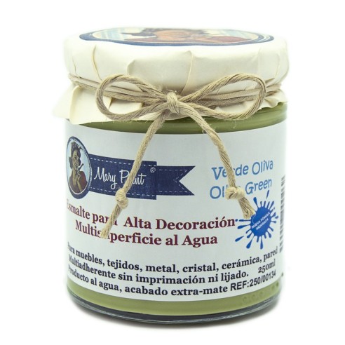 Pintura Decoración, tienda, muebles Técnica Verde Oliva Mary Paint chalk paint 250ml