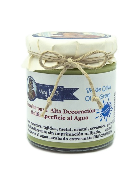 Pintura Decoración, tienda, muebles Técnica Verde Oliva Mary Paint chalk paint 250ml