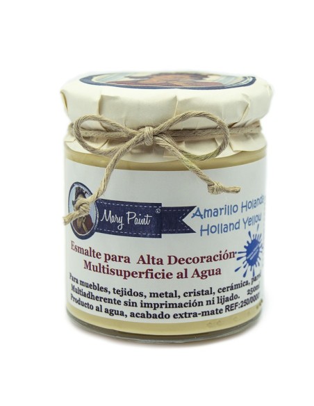 Pintura Decoración, tienda, muebles Técnica Amarillo Holanda Mary Paint chalk paint 250ml