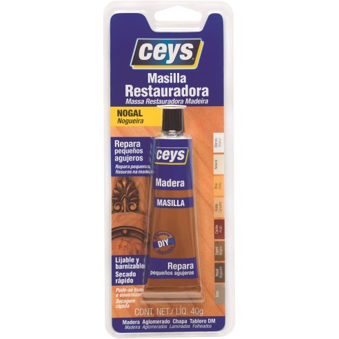 Masilla Madera nogal 40gr CEYS