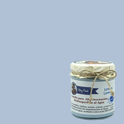 Pintura Decoración, tienda, muebles Tecnica Azul Lavanda Mary Paint chalk paint 250ml