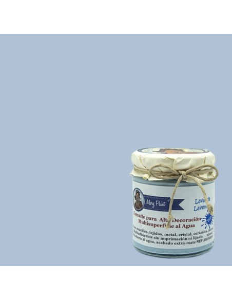 Pintura Decoración, tienda, muebles Tecnica Azul Lavanda Mary Paint chalk paint 250ml