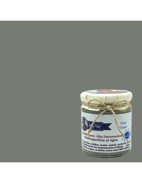 Pintura Decoración, tienda, muebles Técnica Gris Topo Mary Paint chalk paint 250ml
