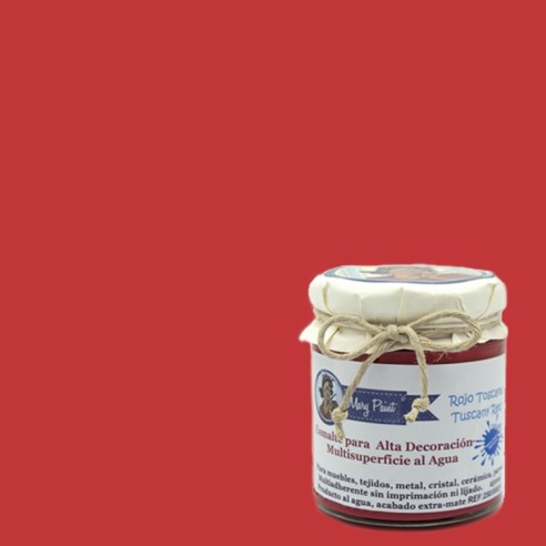 Pintura Decoración, tienda, muebles Técnica Rojo Toscana Mary Paint chalk paint 250ml