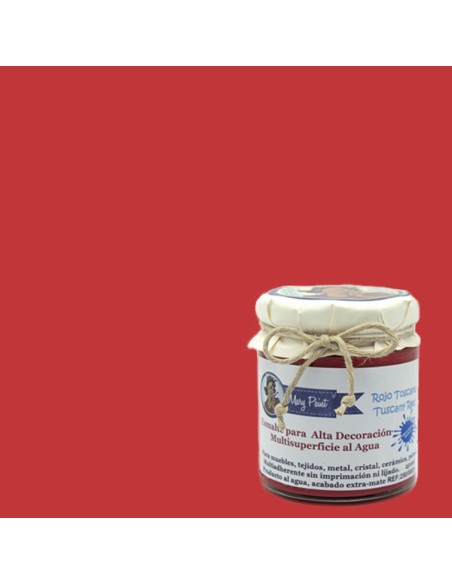 Pintura Decoración, tienda, muebles Técnica Rojo Toscana Mary Paint chalk paint 250ml