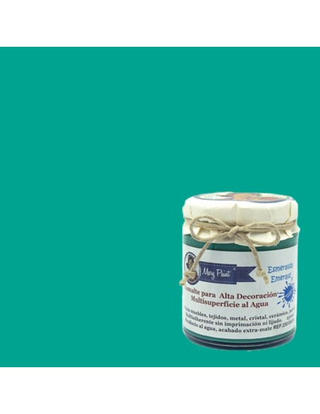 Pintura Decoración, tienda, muebles Técnica Verde Esmeralda Mary Paint chalk paint 250ml