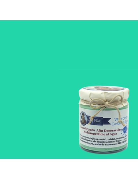 Pintura Decoración, tienda, muebles Técnica Verde Caribe Mary Paint chalk paint 250ml