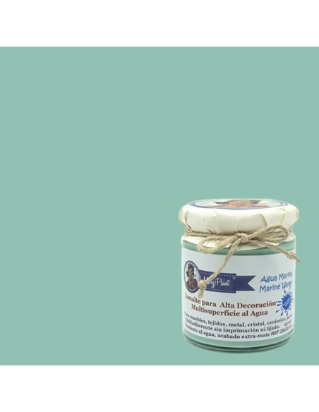 Pintura Decoración, tienda, muebles Técnica Verde Agua Marina Mary Paint chalk paint 250ml