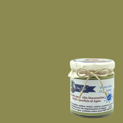 Pintura Decoración, tienda, muebles Técnica Verde Oliva Mary Paint chalk paint 250ml