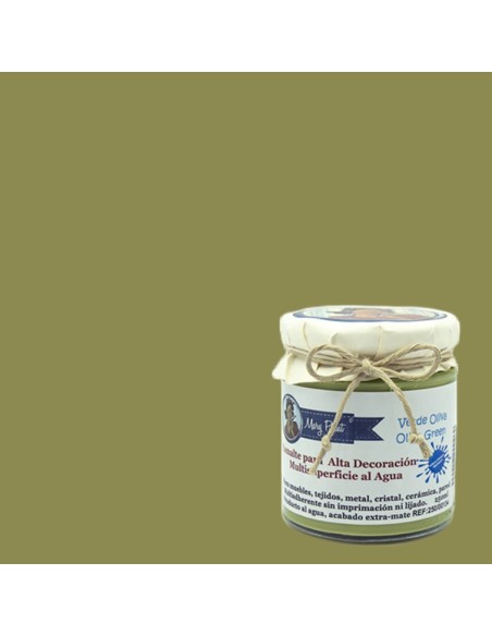 Pintura Decoración, tienda, muebles Técnica Verde Oliva Mary Paint chalk paint 250ml