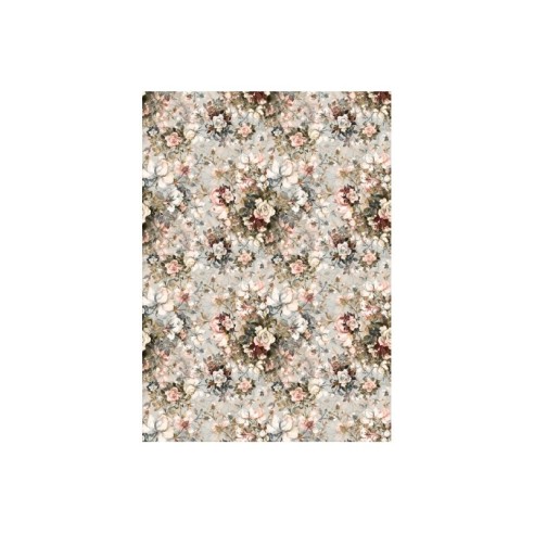 Papel Arroz FLORES FONDO CLARO