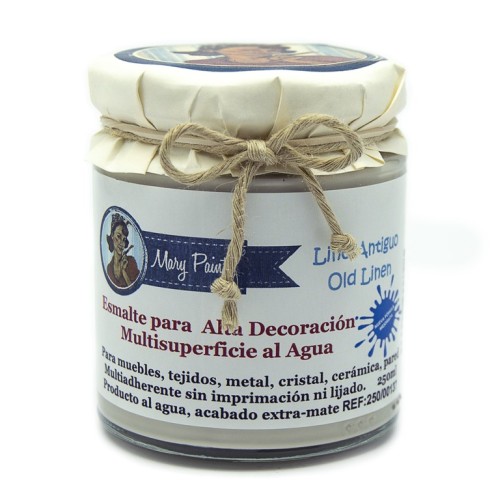 Pintura Decoración, tienda, muebles Técnica Lino Antiguo Mary Paint chalk paint 250ml