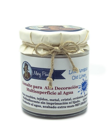 Pintura Decoración, tienda, muebles Técnica Lino Antiguo Mary Paint chalk paint 250ml