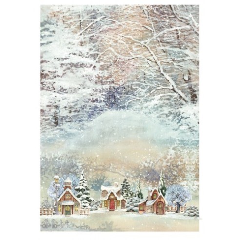 Papel Arroz SNOW VILLAGE
