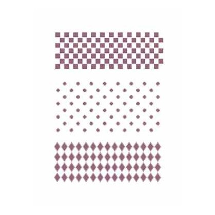 STENCIL A5 V-213 CUADROS LUNARES ROMBOS